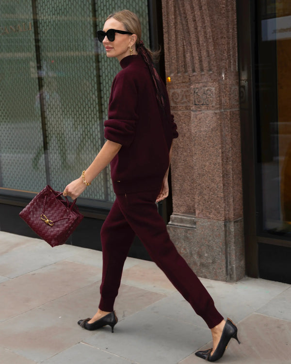 Cuffed Trouser in Merino Wool Cashmere
