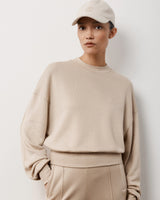 Sweatshirt With Debossing in Lyocell
