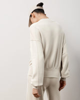 Sweatshirt With Debossing in Lyocell