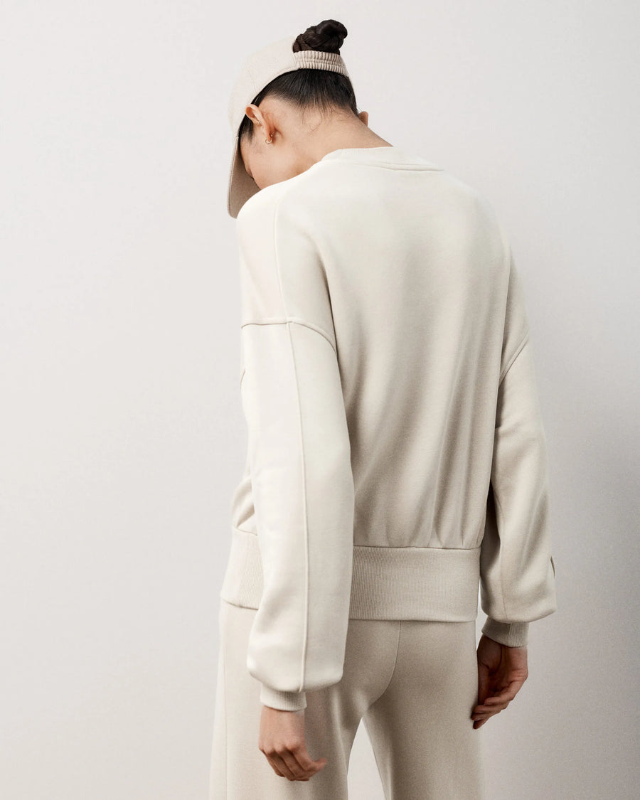 Sweatshirt With Debossing in Lyocell