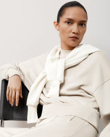 Sweatshirt With Debossing in Lyocell