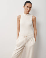 Ribbed Vest in Cotton Cashmere
