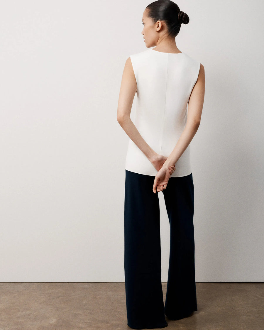 Double-Layer Vest in Lyocell