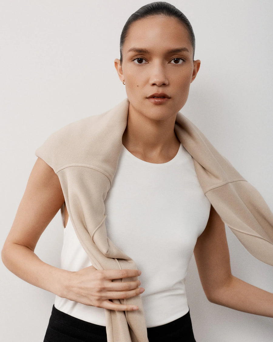 Double-Layer Vest in Lyocell