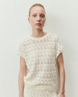 Open Knit Short Sleeve Top