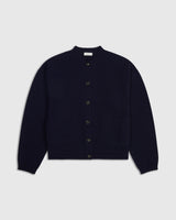 Ribbed Merino Bomber Cardigan