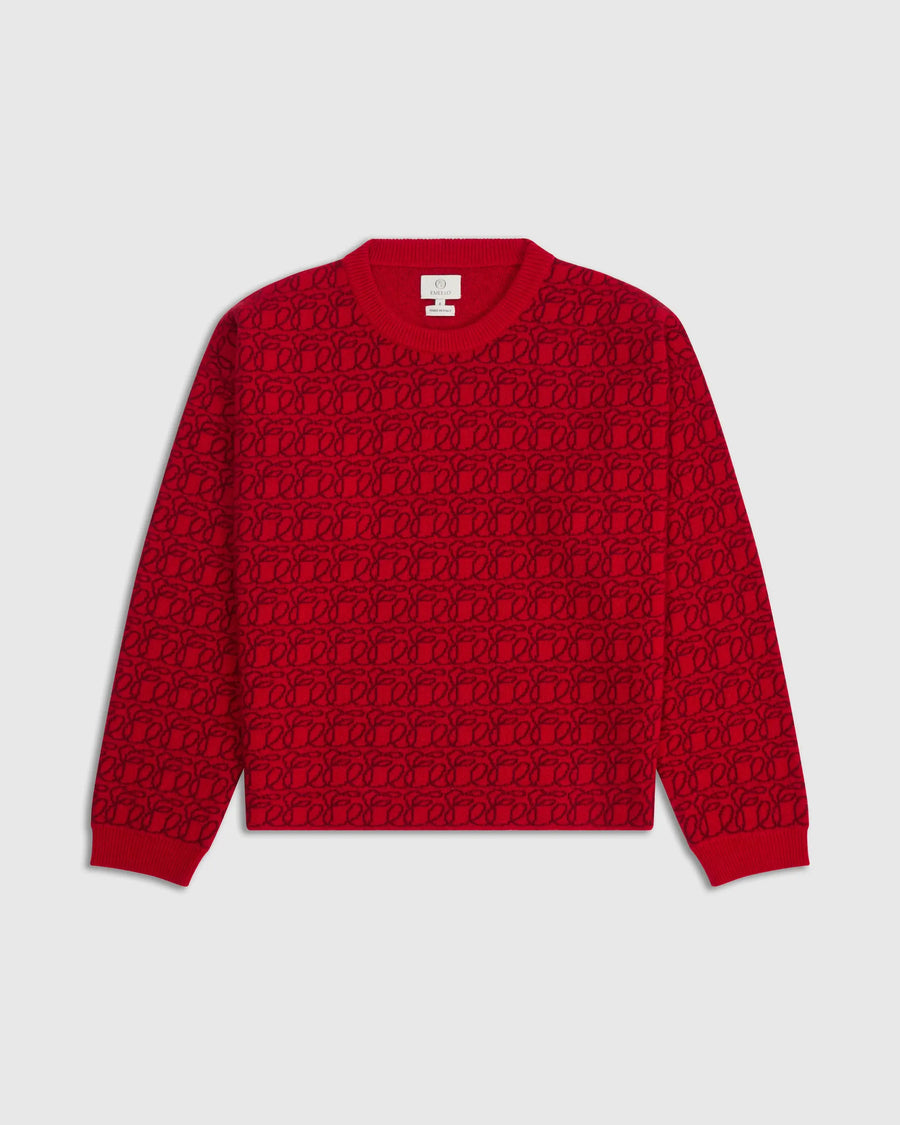 Reversible Jacquard Cashmere Sweater