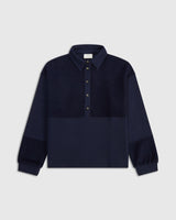Panelled Polo Sweatshirt