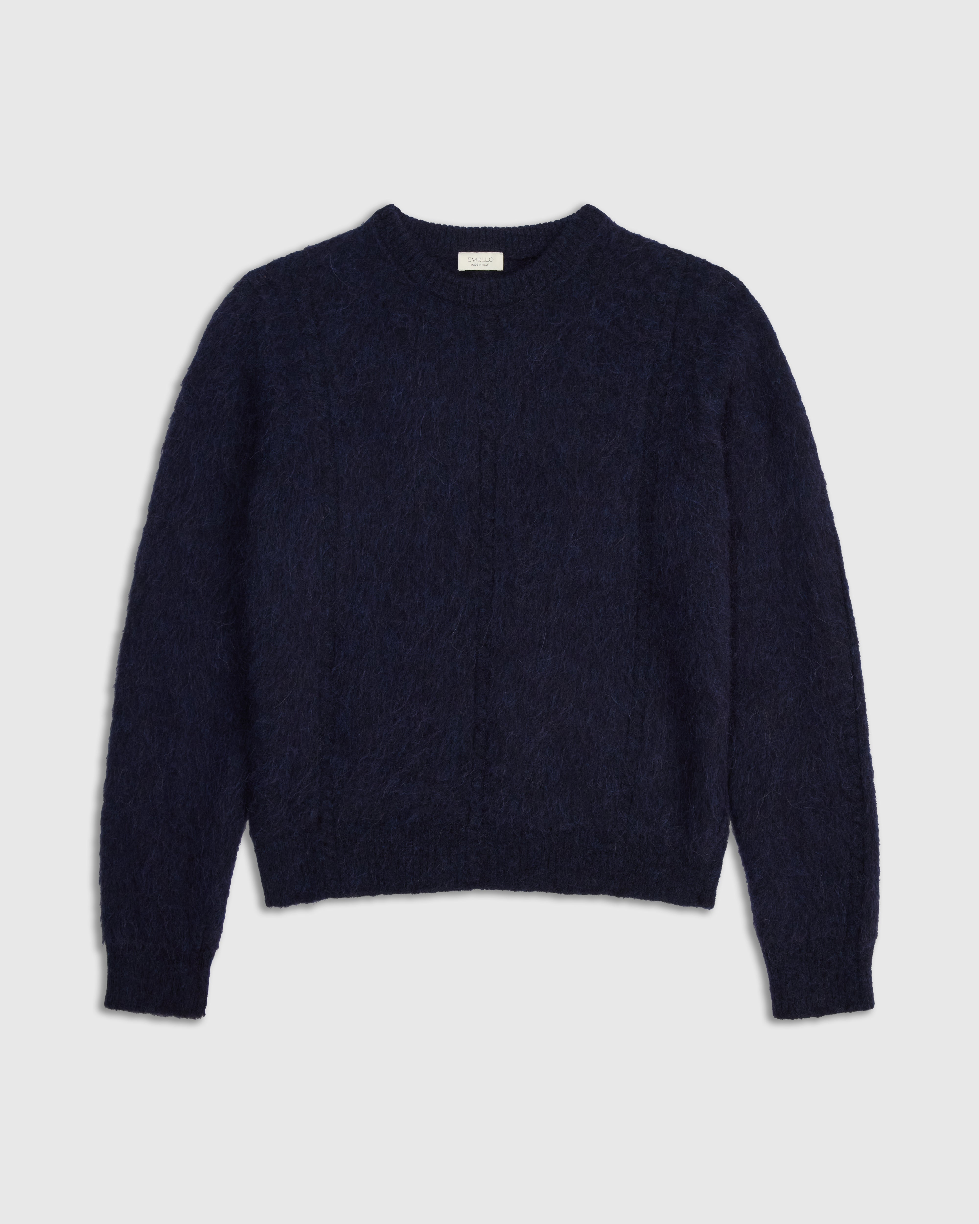 Brushed Alpaca Crew Neck Sweater