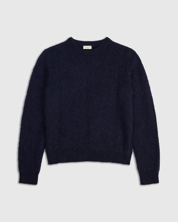 Brushed Alpaca Crew Neck Sweater