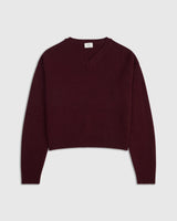 V Neck Sweater in Merino Wool Cashmere