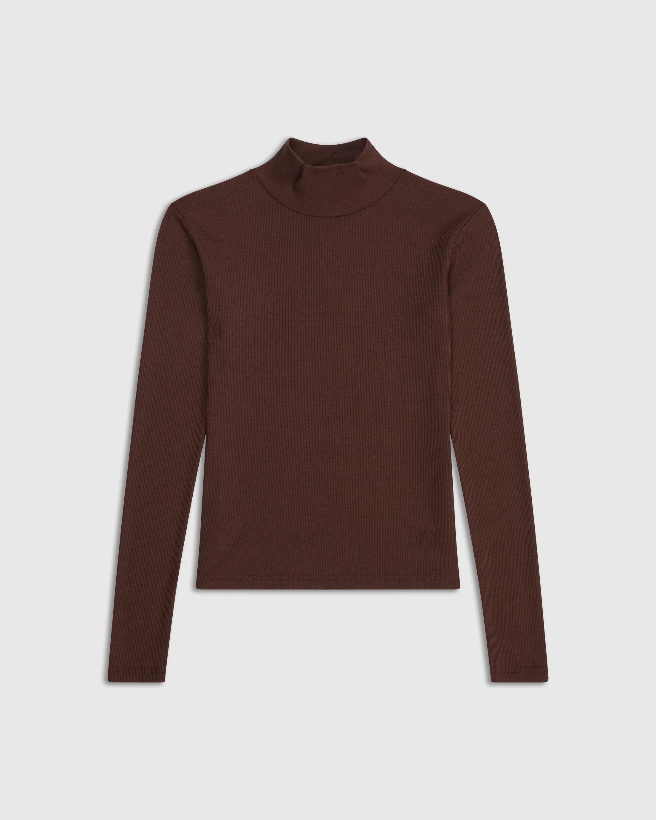 Ribbed Turtleneck in Lyocell Cotton