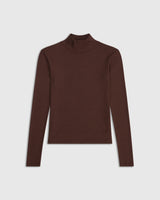 Ribbed Turtleneck in Lyocell Cotton