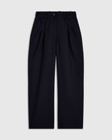 Pleated Wool Twill Trousers