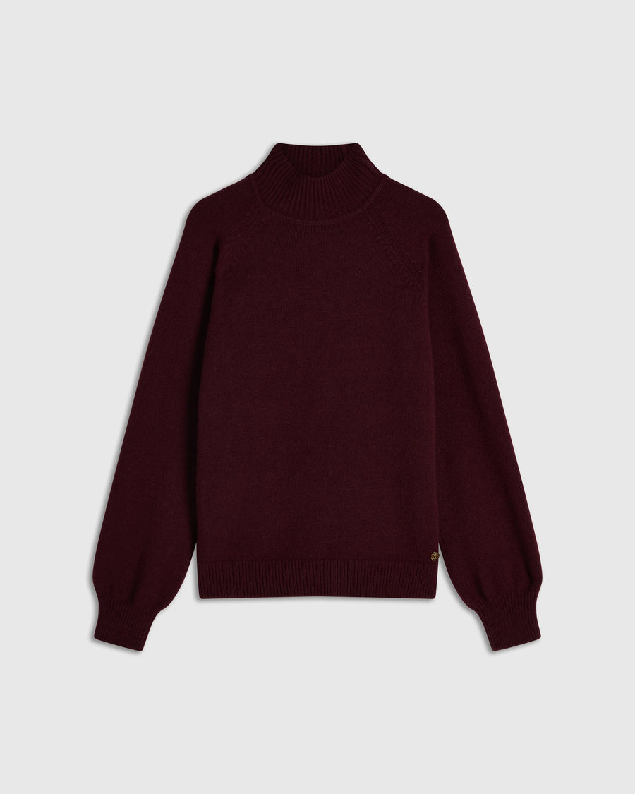 High Neck Sweater in Merino Wool Cashmere