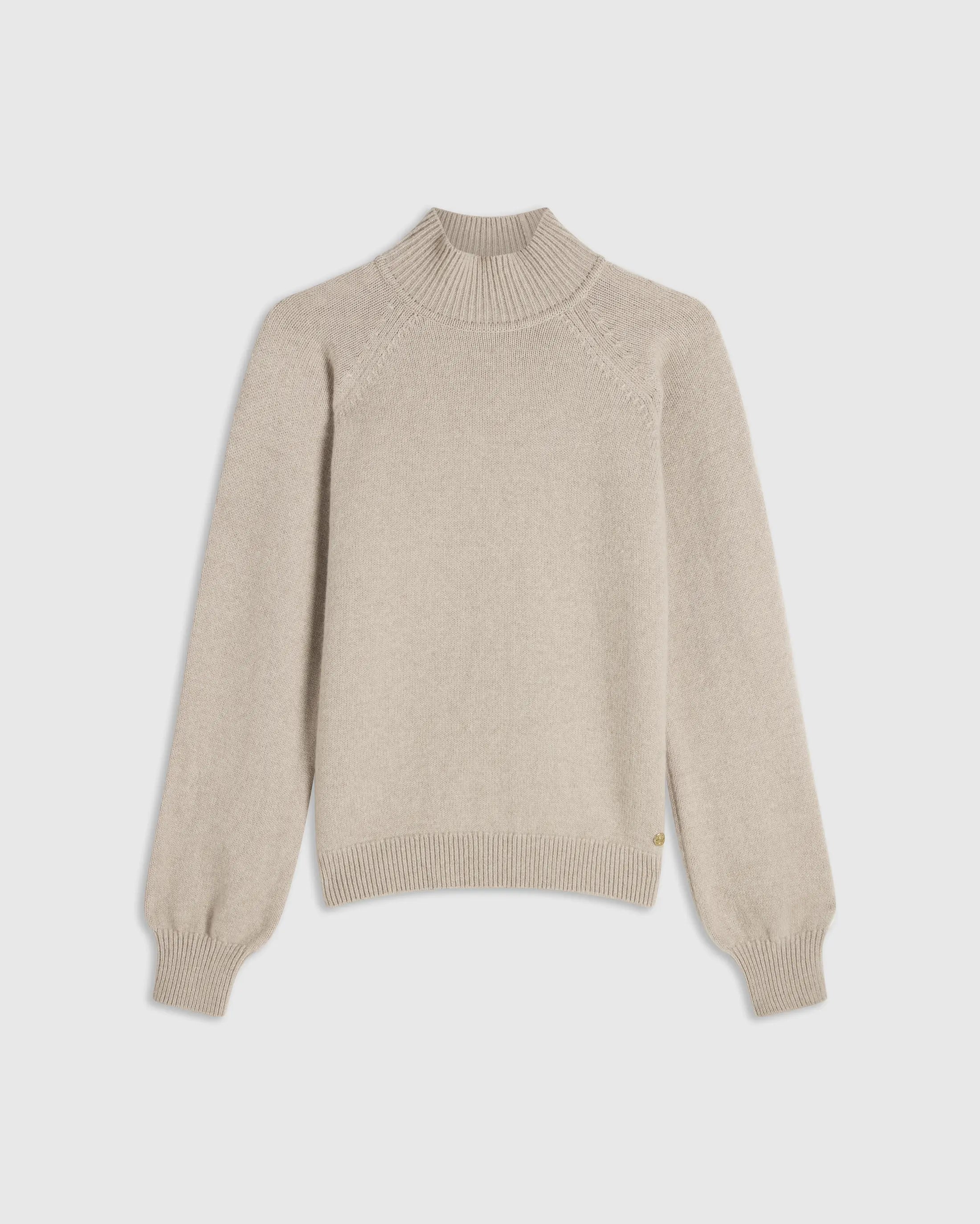 High Neck Sweater in Merino Wool Cashmere