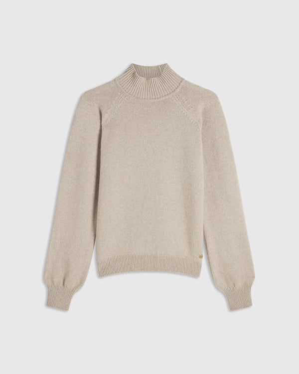 High Neck Sweater in Merino Wool Cashmere