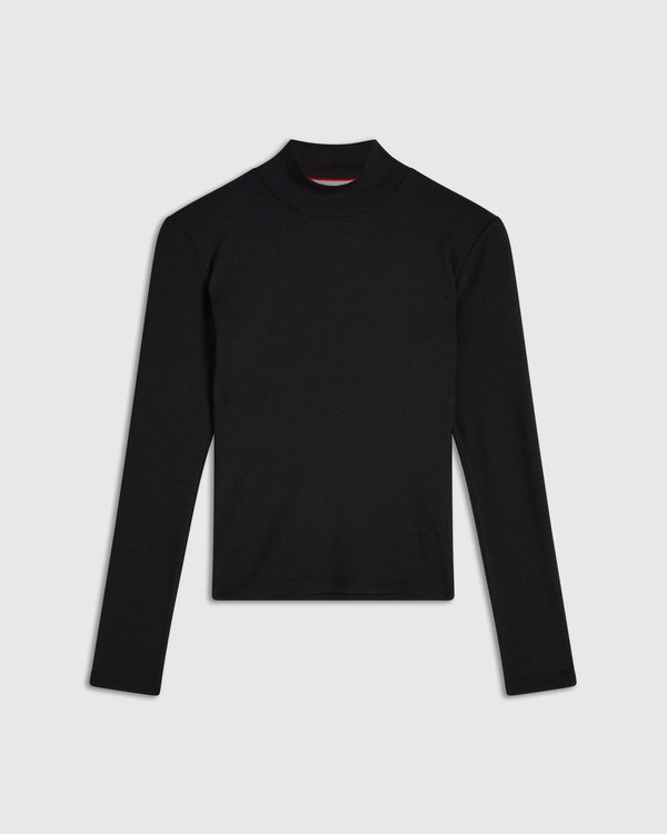 Ribbed Turtleneck Top