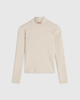 Ribbed Turtleneck Top