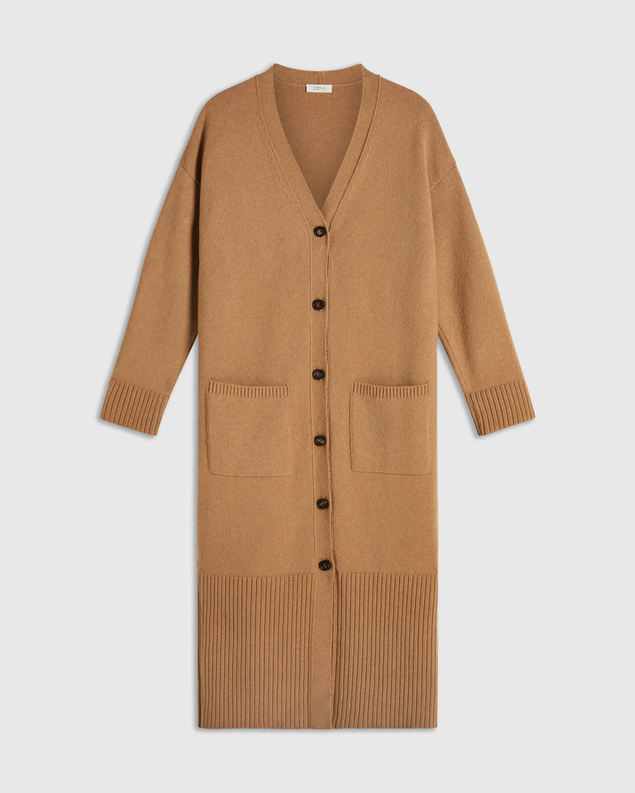 Merino Wool Maxi Cardigan