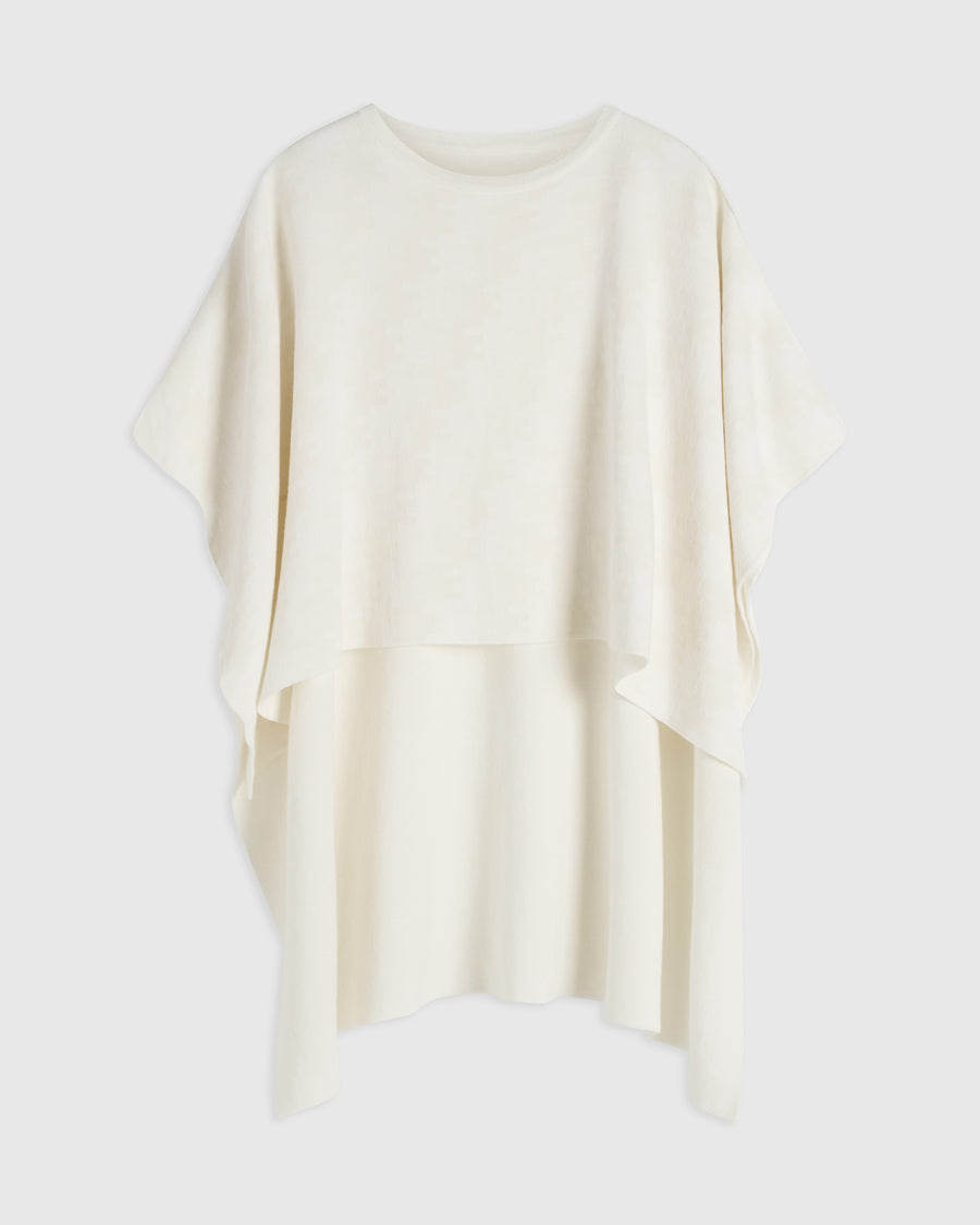 Merino Wool Jacquard Cape