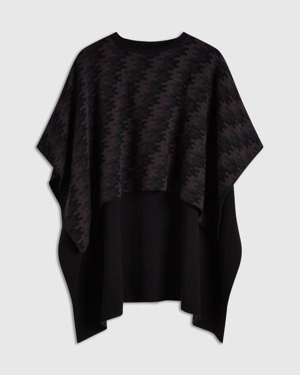 Merino Wool Jacquard Cape