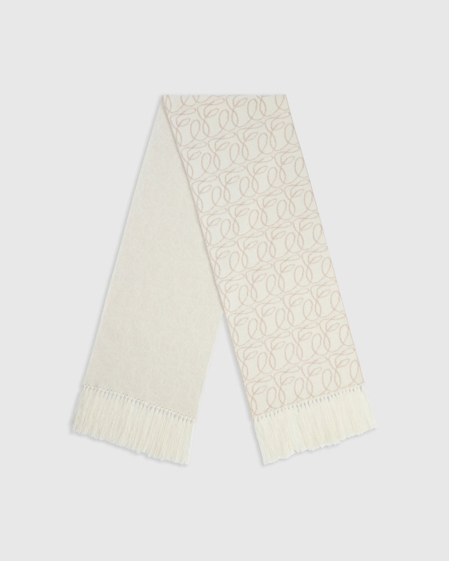 Jacquard Scarf in Cashmere