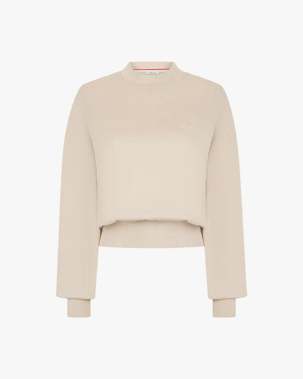 Sweatshirt With Debossing in Lyocell