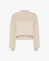 Sweatshirt With Debossing in Lyocell
