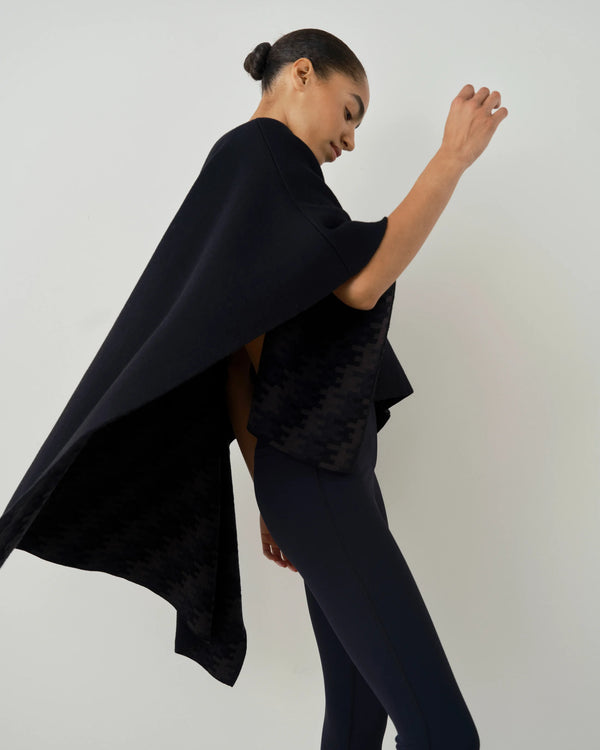 Pre-Order: Merino Wool Jacquard Cape