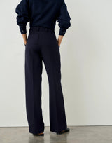 Pleated Wool Twill Trousers