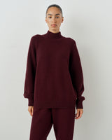 High Neck Sweater in Merino Wool Cashmere