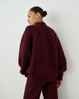 High Neck Sweater in Merino Wool Cashmere