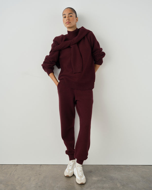 High Neck Sweater in Merino Wool Cashmere