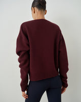 V Neck Sweater in Merino Wool Cashmere