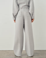 Pleated Wool Twill Trousers