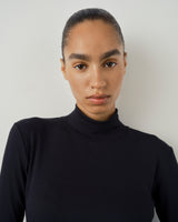 Ribbed Turtleneck Top