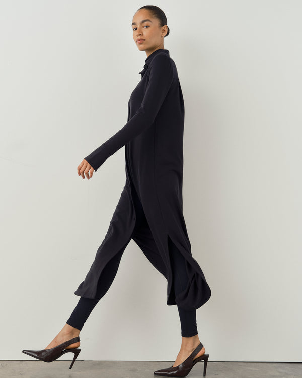 Longline Jersey Shirt Dress