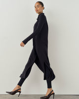 Longline Jersey Shirt Dress