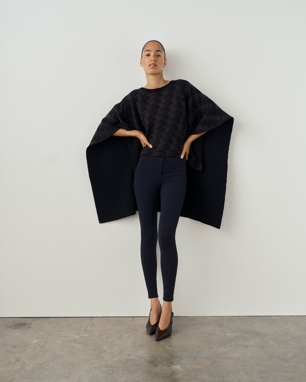 Merino Wool Jacquard Cape