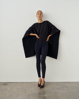 Merino Wool Jacquard Cape