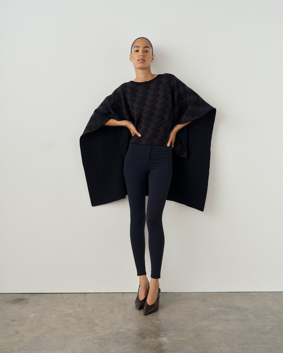 Merino Wool Jacquard Cape