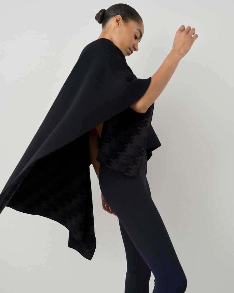 Merino Wool Jacquard Cape