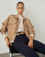 Ribbed Turtleneck Top