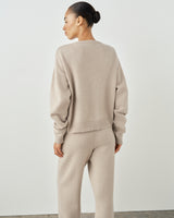 V Neck Sweater in Merino Wool Cashmere