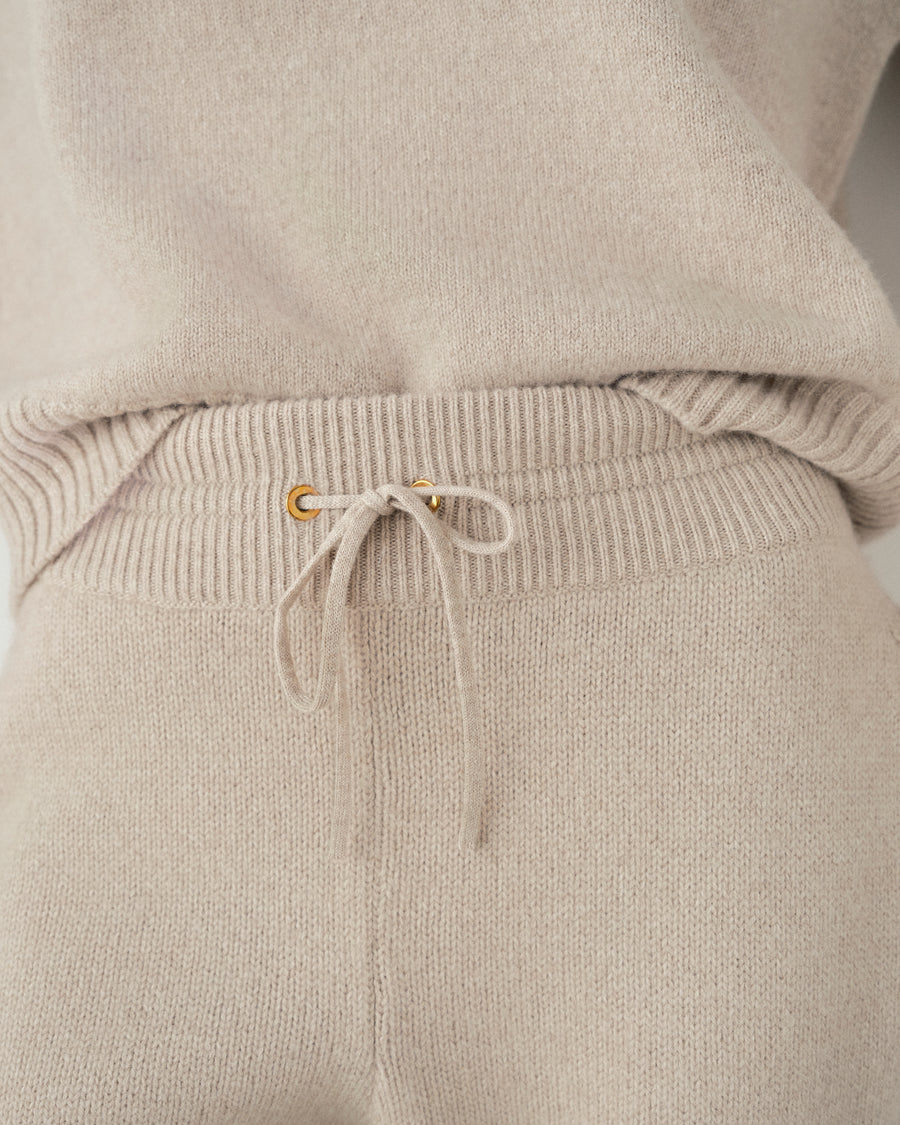 Cuffed Knit Trouser in Merino Wool Cashmere
