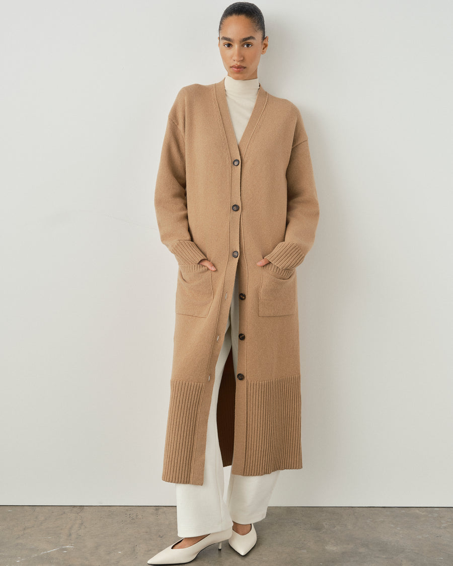 Merino Wool Maxi Cardigan
