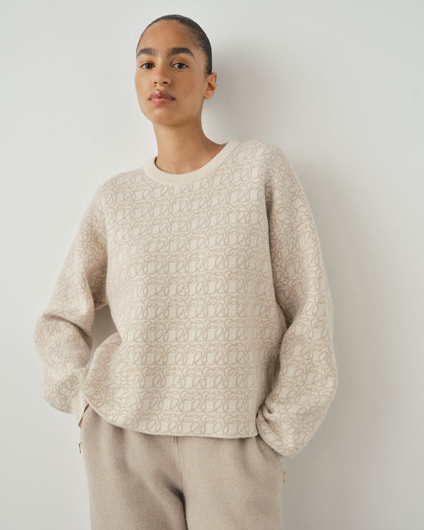 Reversible Jacquard Cashmere Sweater