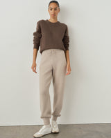 Brushed Alpaca Crew Neck Sweater
