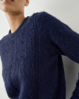 Brushed Alpaca Crew Neck Sweater